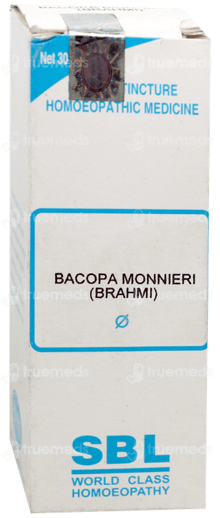 Sbl Bacopa Monnieri Brahmi Q Mother Tincture 30Ml